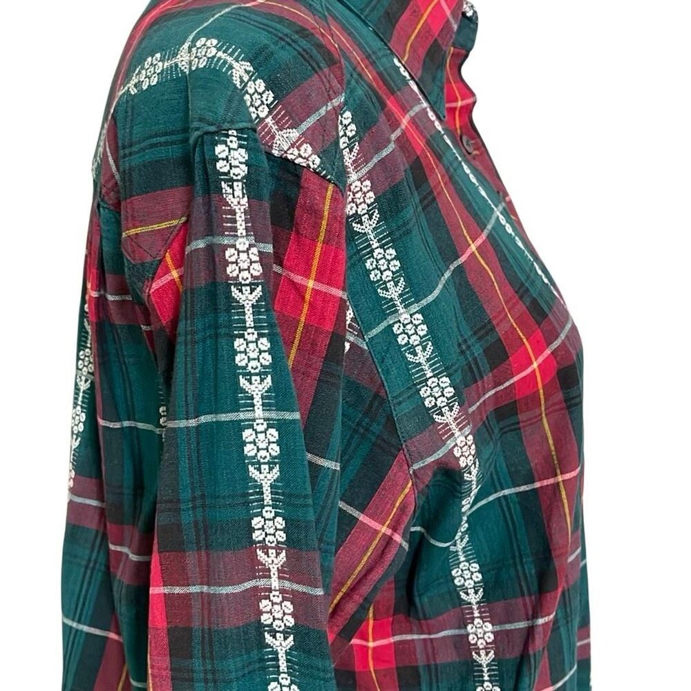 Cabin Creek Vintage Cotton Button Up Plaid Shirt size L - Picture 9 of 12